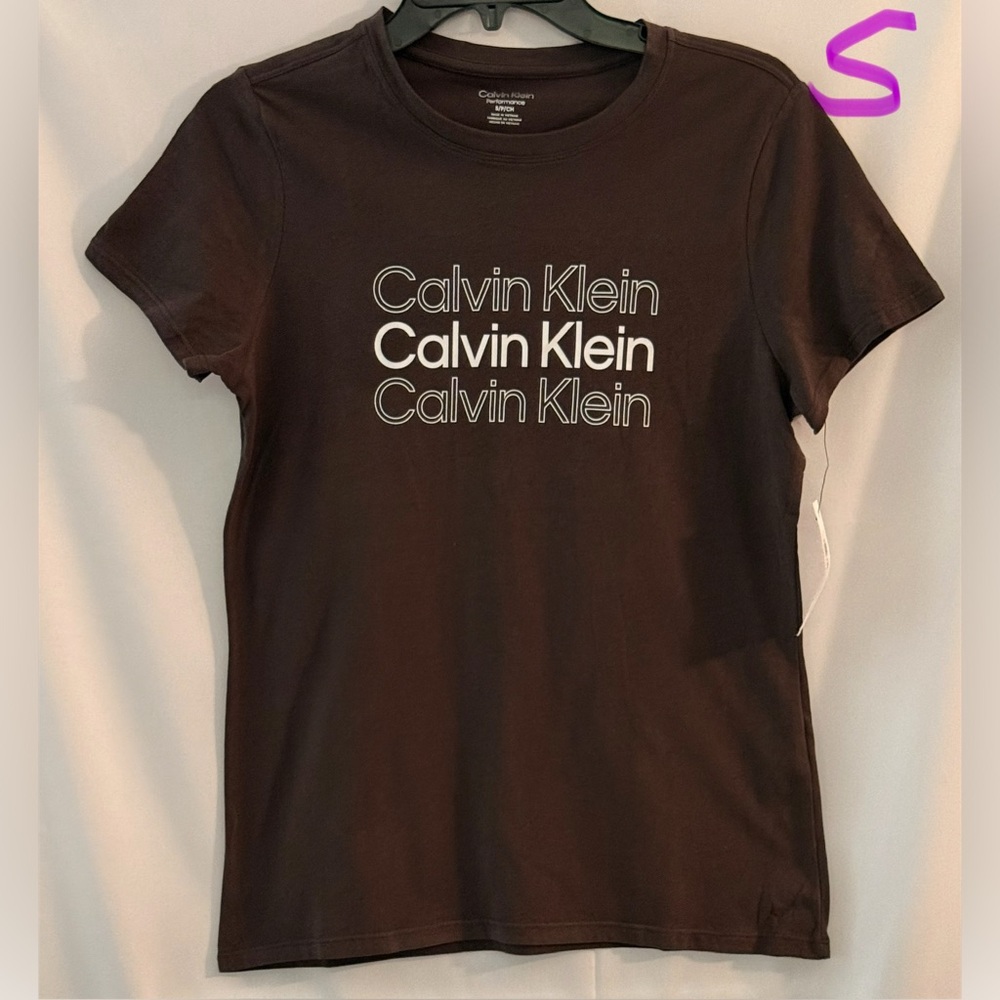 Calvin Klein Chocolate Brown Cotton Top